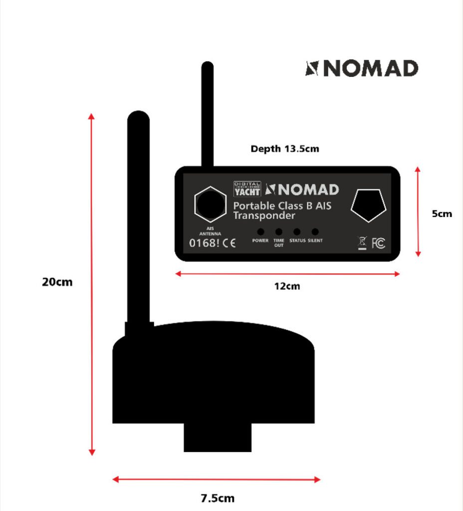 digital yacht nomad portable ais