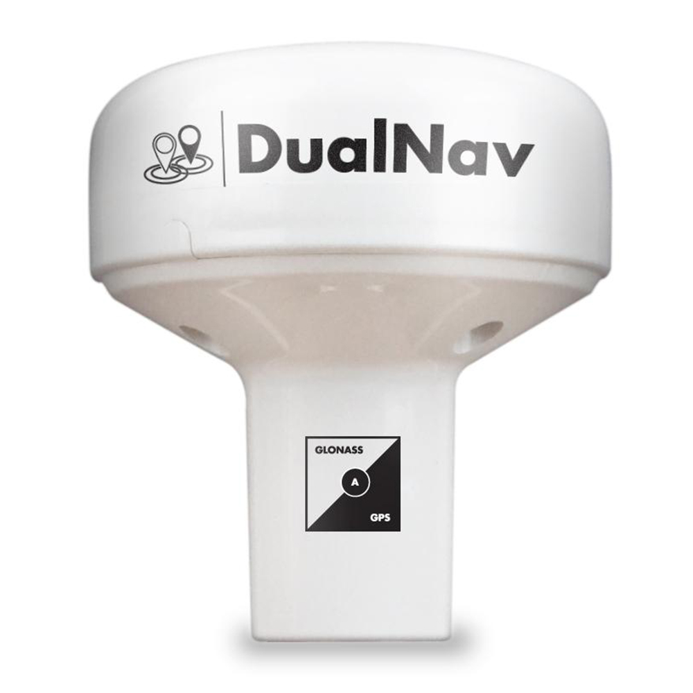 The GPS150 DualNav™ marine GPS antenna combines a super accurate 50 channel GPS with GLONASS.