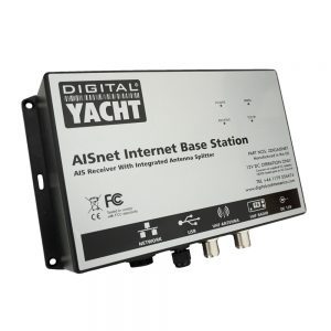 AISNet is an AIS receiver for base station operation with a built in VHF splitter