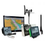 PC navigation system with AIS transponder, wind unit & GPS antenna